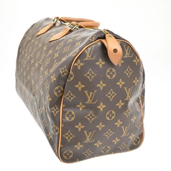 LOUIS VUITTON Speedy 40 Travel Hand Bag Monogram Leather Brown - Picture 4 of 14
